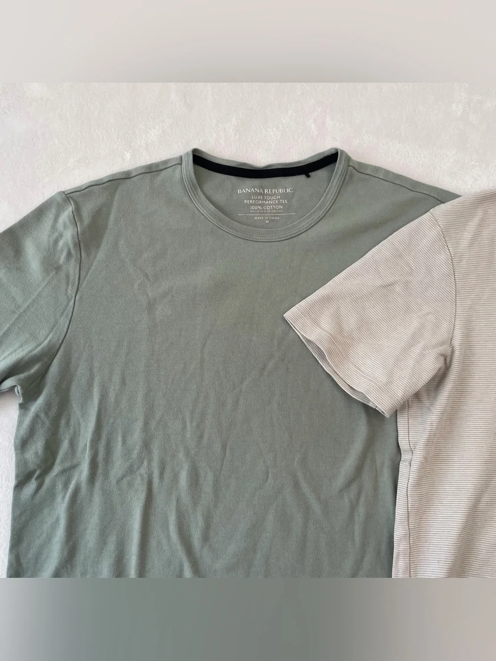 Banana Republic Luxe Touch Performance Tee Lot Mens M Cotton Minimalist Casual